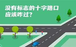 沒有標誌的十字路口應該咋過？